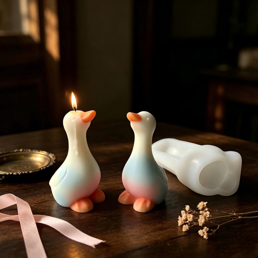 Candle Making Jelly - New 3D Duck Silicone Mold, DIY