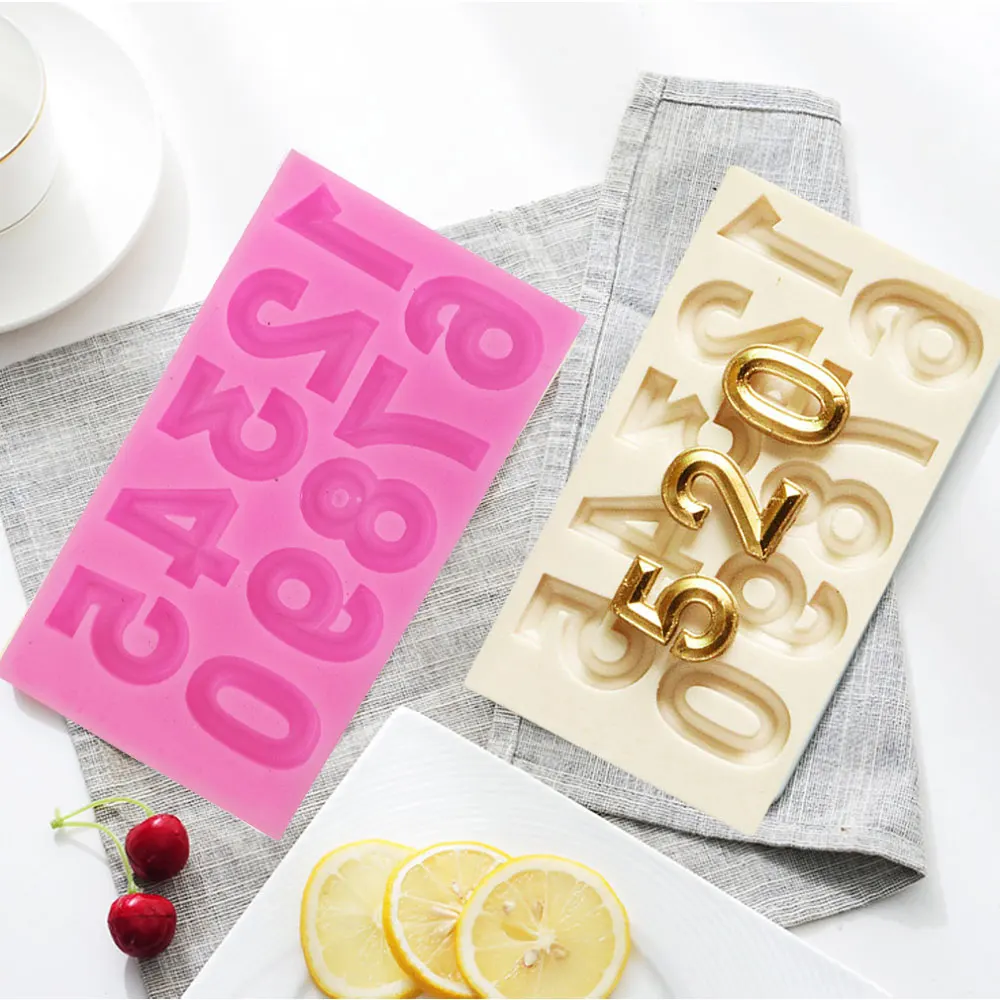 Candle Making Set - Aesthetic Numbers Candle Molds Set Number