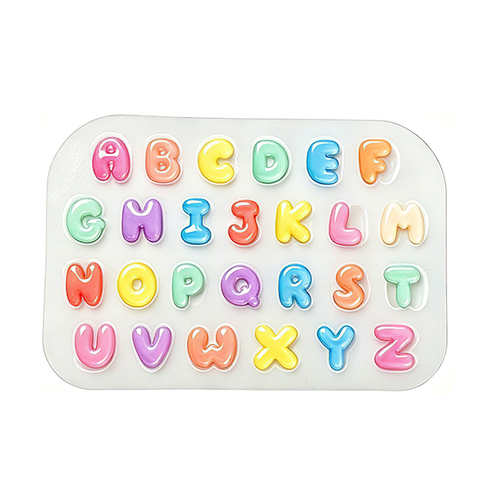 Candle Making Set - 2Pcs Mini Letter Silicone Mold Cute