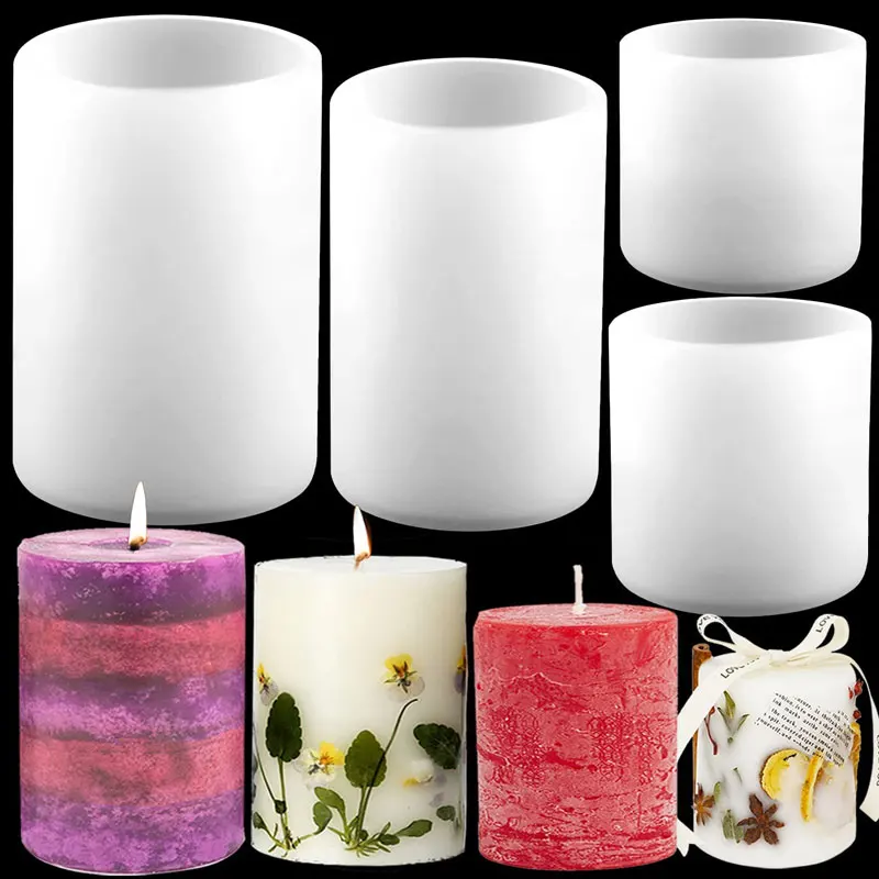 Candle Making Tips - Cylinder Silicone Candle Molds Resin Mould
