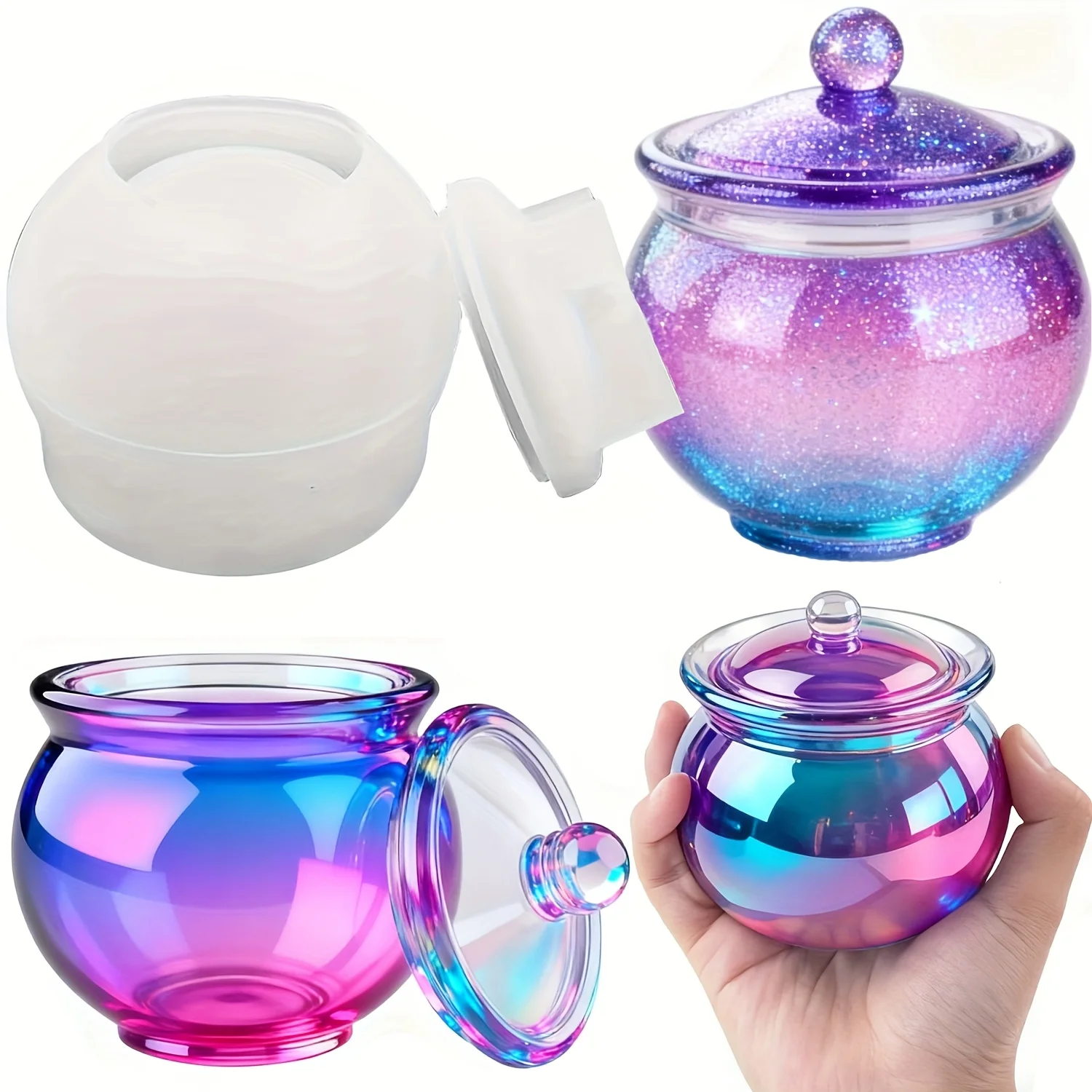 Candle Making Set - 1 set of round resin can