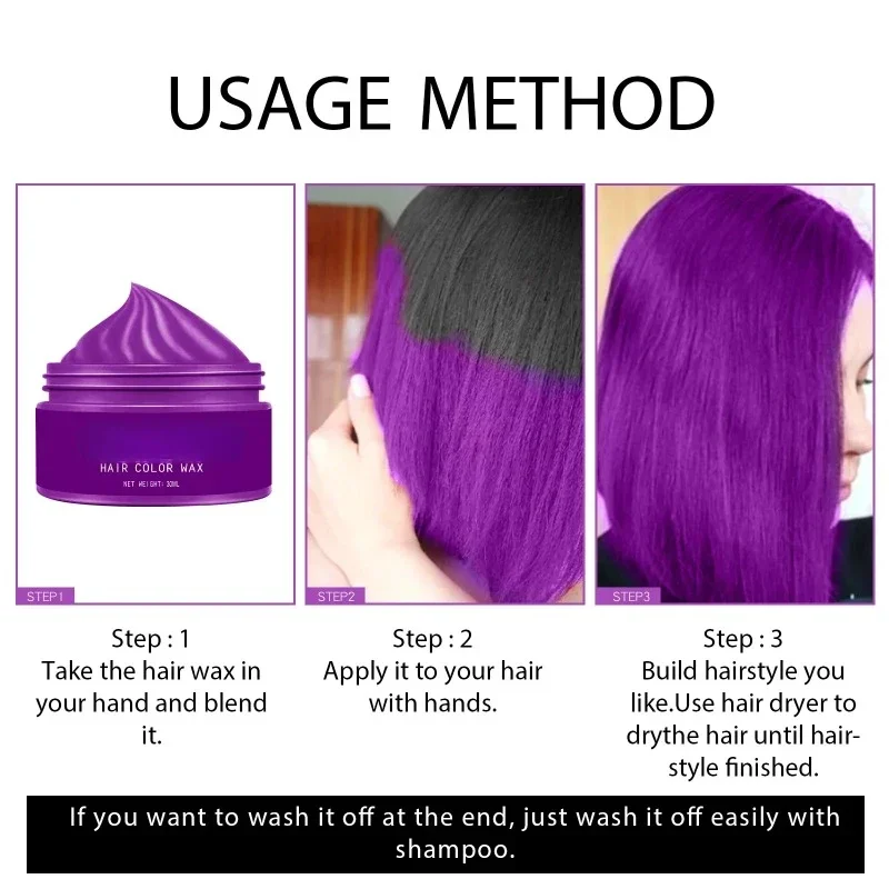 Temporary Dye Hair Wax Gray Ha - огляд і ціна Candle Dye Chip