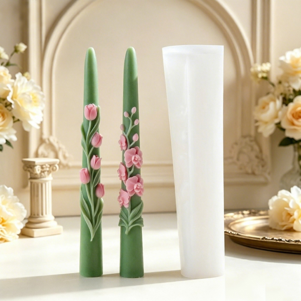 Long Pole Flower Taper Candle  - огляд і ціна Candle Making Tips