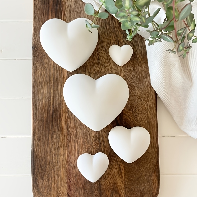 5pcs Heart-Shaped Gypsum Candl - огляд і ціна Candle Making Set