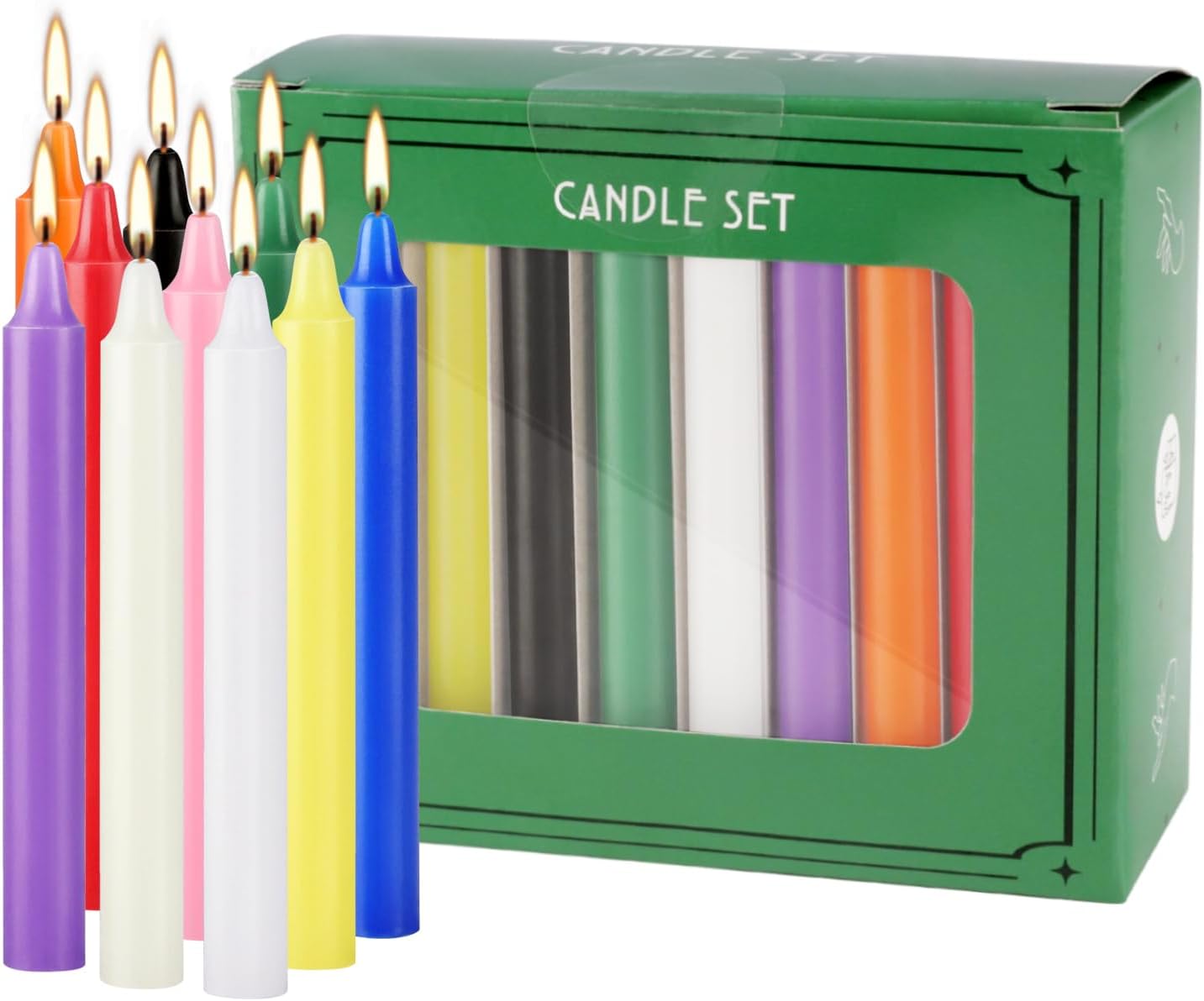 20 Colorful Small Stick Candle - огляд і ціна Candle Making Place