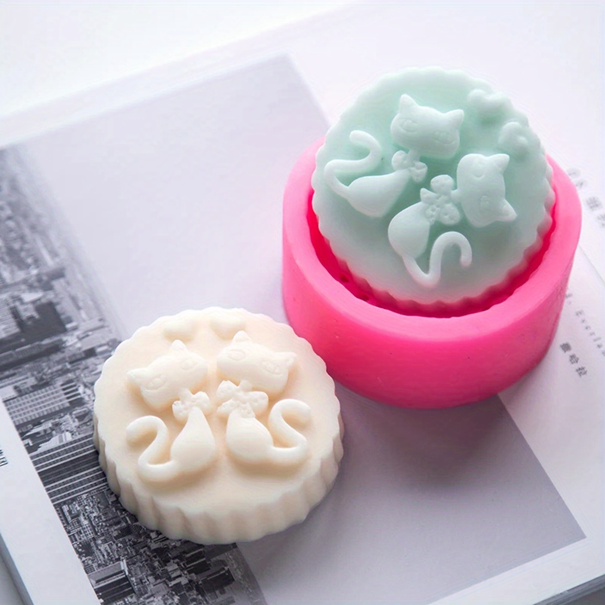 1-Piece Silicone Cat Soap Mold - огляд і ціна Candle Making Tips