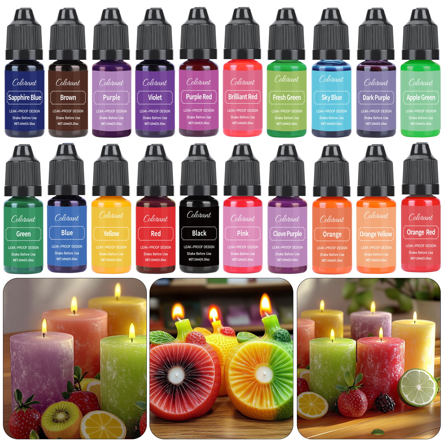 Liquid Candle Dye For Soy Wax  - огляд і ціна Candle Dye Chip