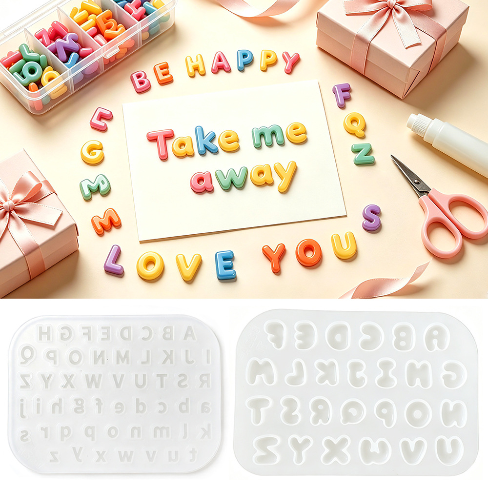 2Pcs Mini Letter Silicone Mold - огляд і ціна Candle Making Set