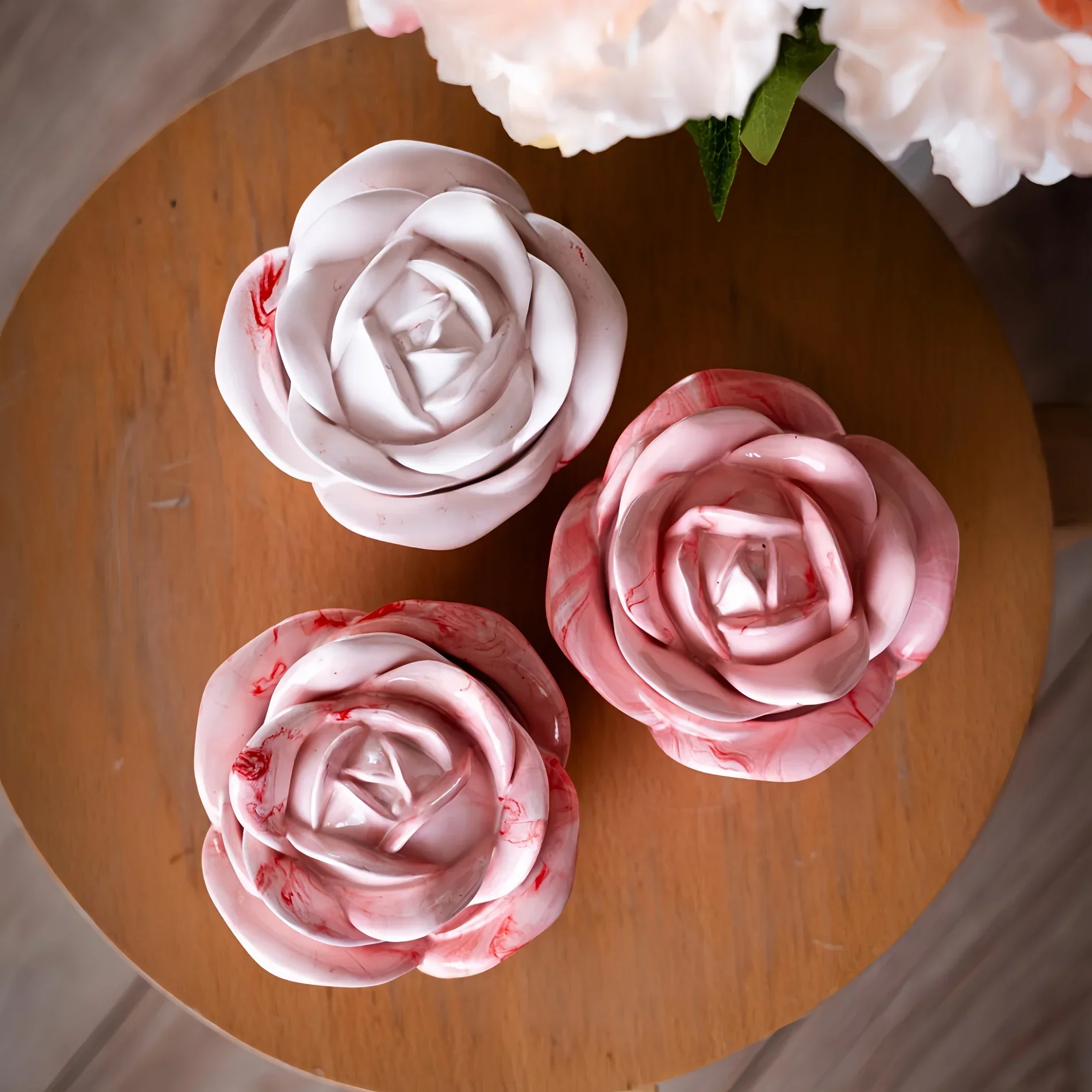2-Piece Set Rose Shaped Silico - огляд і ціна Candle Making Set