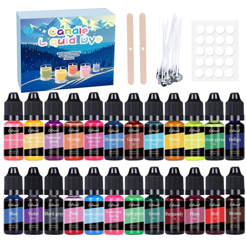 20/24Colors Candle Dyes Pigmen - огляд і ціна Candle Making Instructions