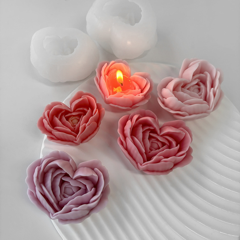 Love Flower Silicone Mold DIY  - огляд і ціна Candle Making Jelly