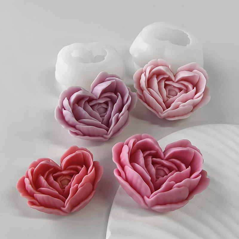 Love Flower Silicone Mold DIY  - огляд і ціна Candle Making Jelly