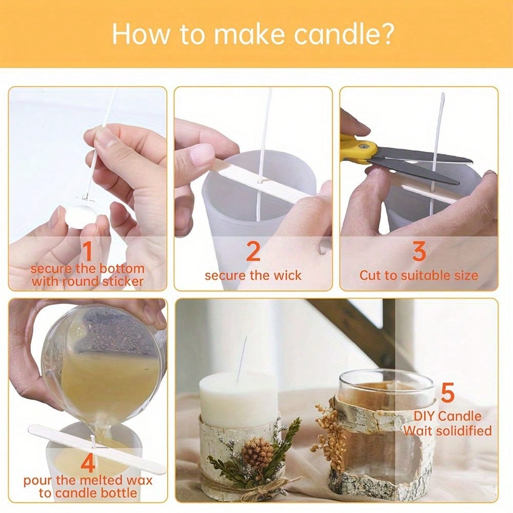 5/10/20/30/50pcs Wooden Candle - огляд і ціна Candle Making Instructions
