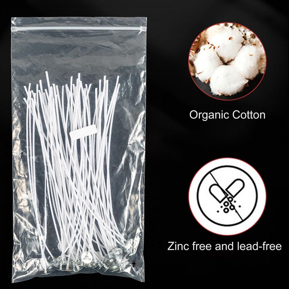 50Pcs 10/12/14/16cm Cotton Can - огляд і ціна Candle Making Kit Beeswax