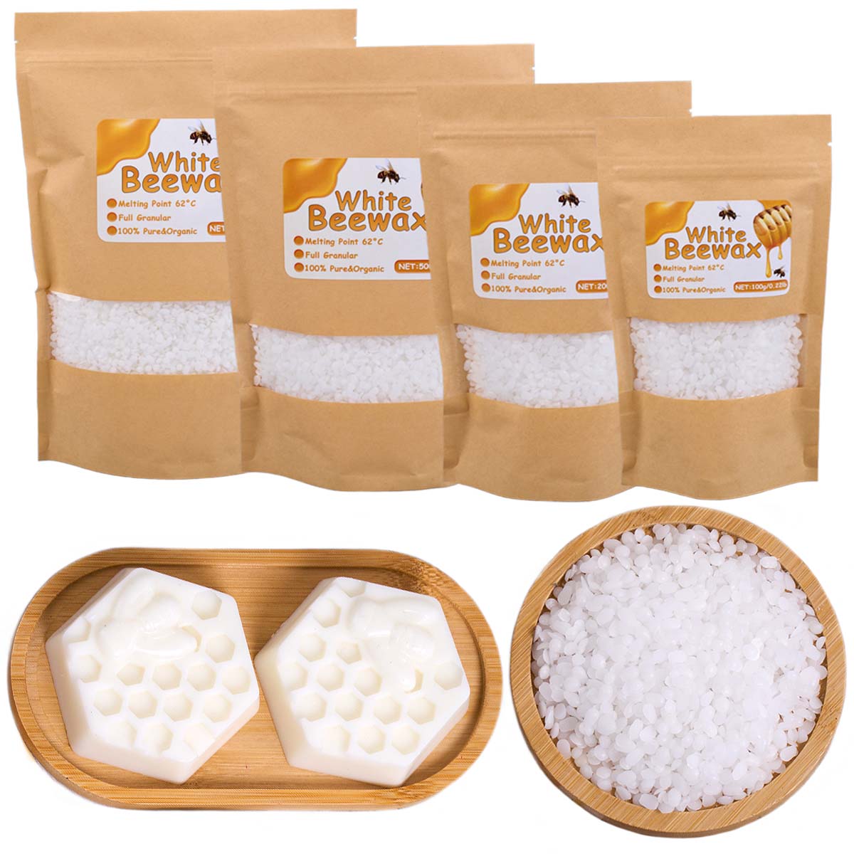White Beeswax Pure Natural Gra - огляд і ціна Candle Making Material