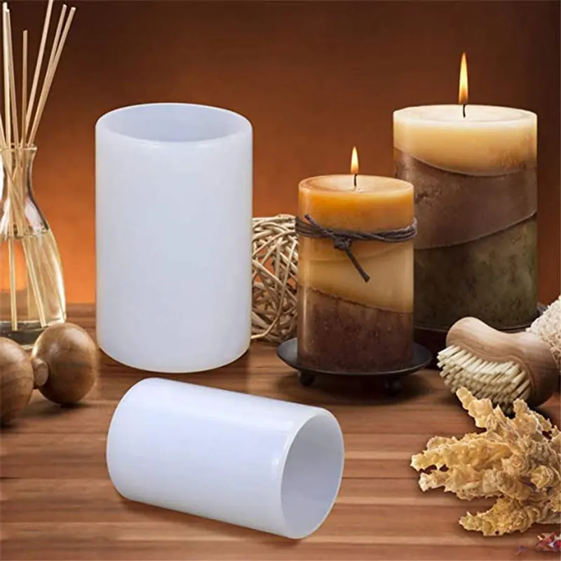 Cylinder Silicone Candle Molds - огляд і ціна Candle Making Tips