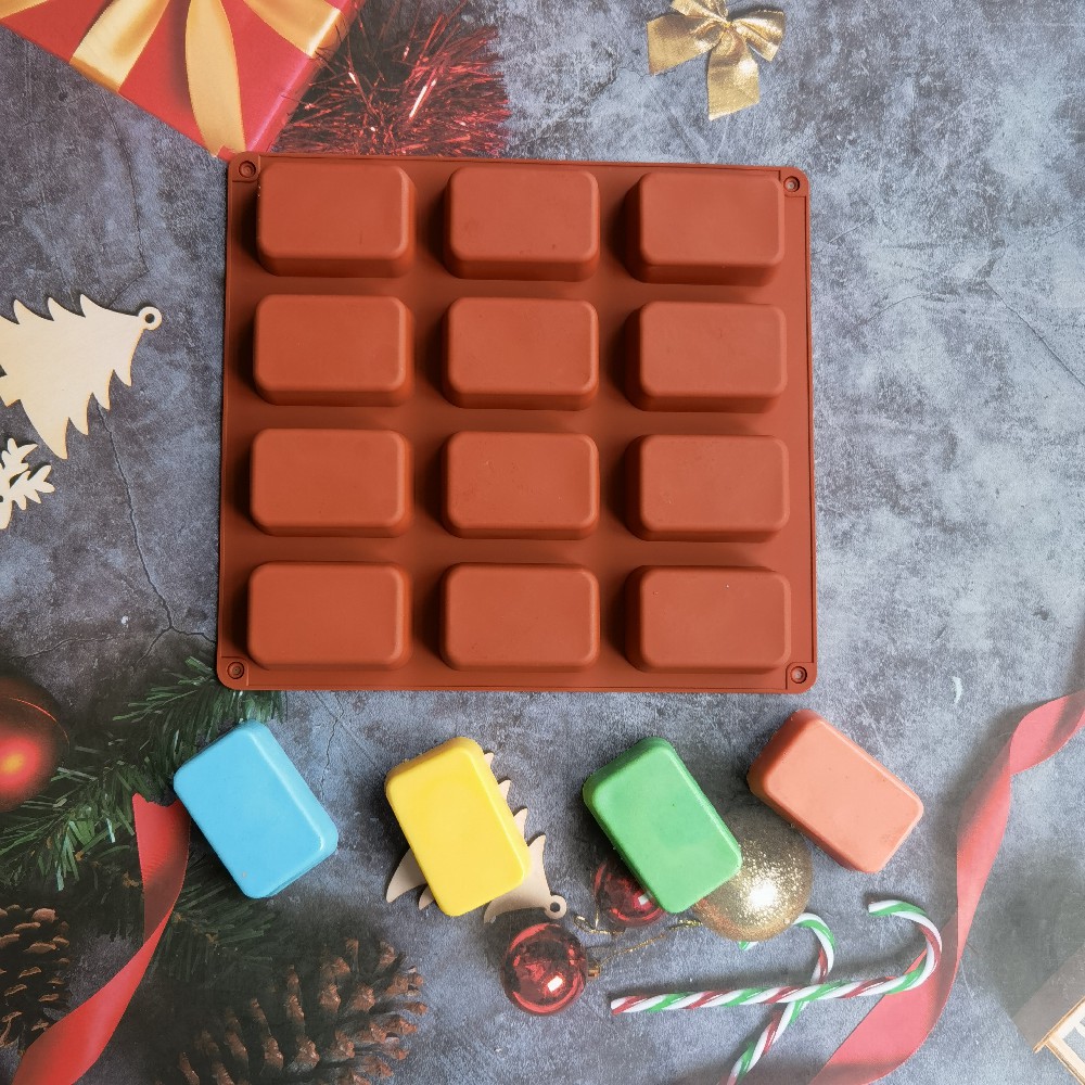 12 Cavity Square Silicone Soap - огляд і ціна Candle Making Tips