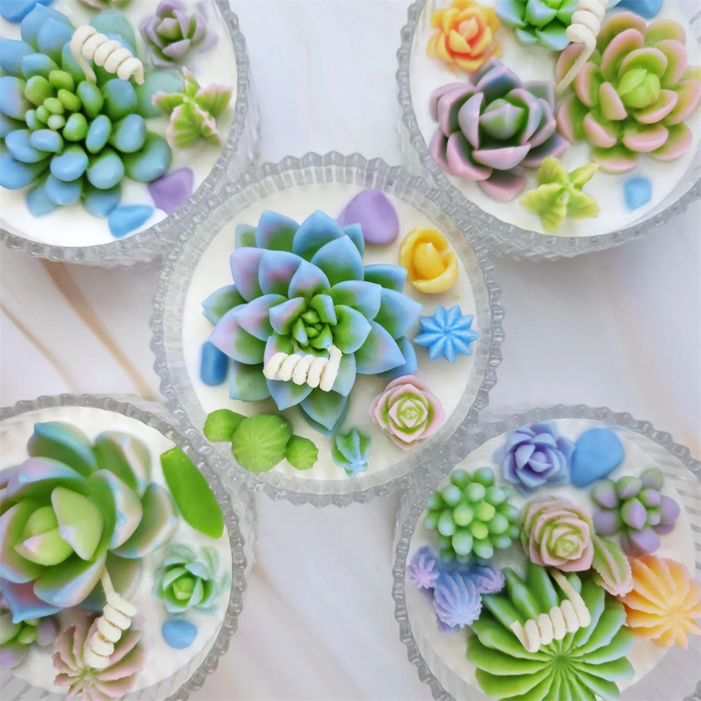 6pcs Succulent Silicone Candle - огляд і ціна Candle Making Tips