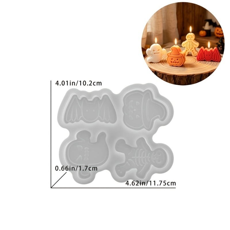 4-cavity silicone resin mold s - огляд і ціна Candle Making Set