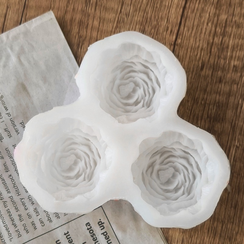 3pcs/set Peony Flower Candle S - огляд і ціна Candle Making Set