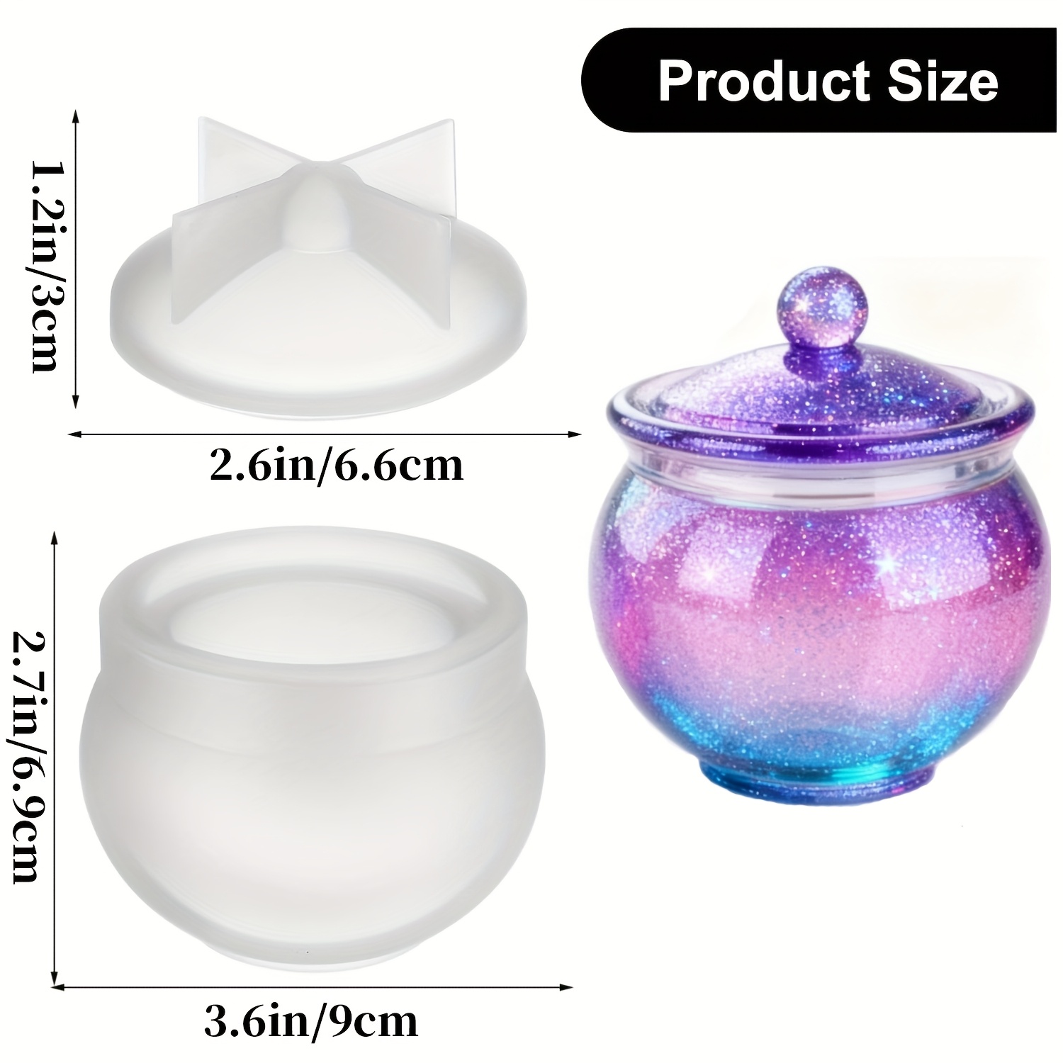 1 set of round resin can molds - огляд і ціна Candle Making Set