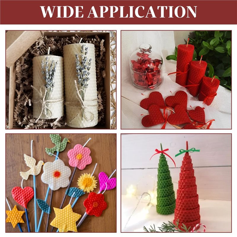 24Pcs 8x8 Inch Beeswax Sheets  - огляд і ціна Candle Making Kit Beeswax